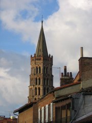 Toulouse's St. Sernin Basilica looms over the surrounding neighborhoods like an eager phallus.