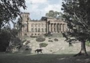An early photograph of The School, taken prior to the experimental renovations of the 1970's; from the GSRD Archives.