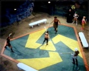 James T. Kirk battles for his life against The Gamesters of Triskelion.